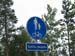 Finlande - Panneau piste cyclable