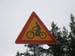 Finlande - Panneau velo